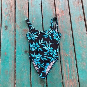 Vintage 90s Catalina ribbed one piece swimsuit size medium